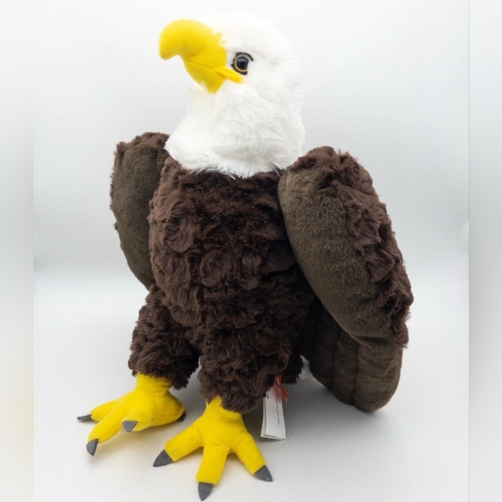 Wild‎ Republic Bald Eagle Plush Kids OS Brown White Realistic Stuffed Animal Toy